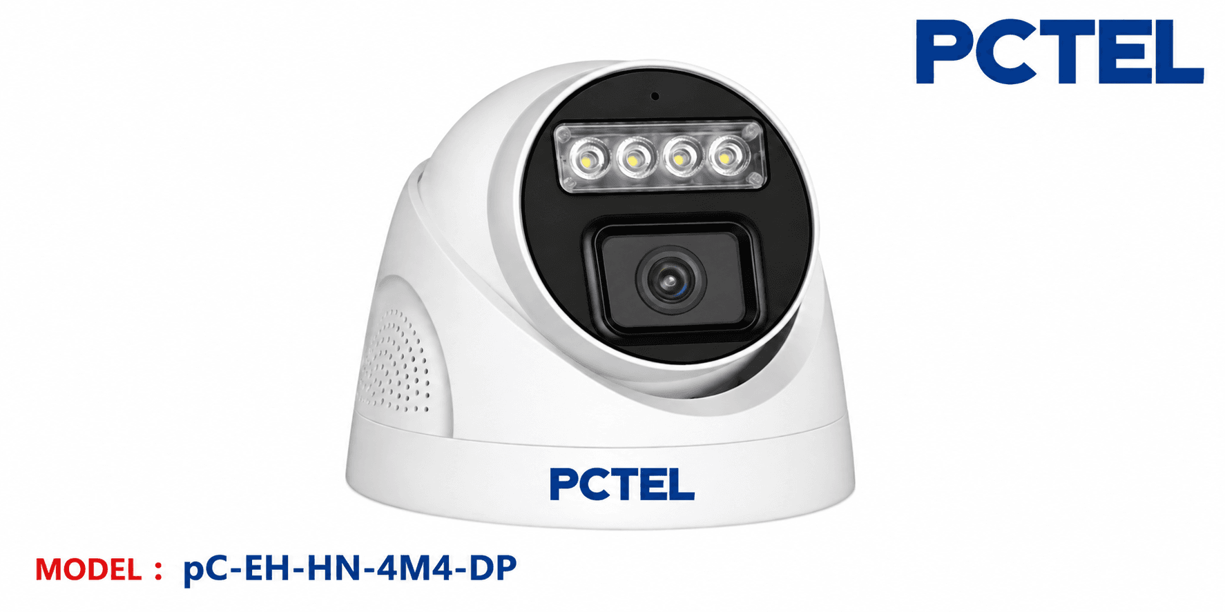 PCTEL 4MP Dual Light Dome Network Camera [PC-EH-HN-4M4-DP] view 2